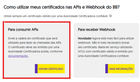 Enviar certificado