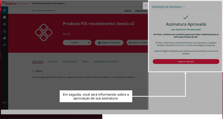 Aprovação da Assinatura