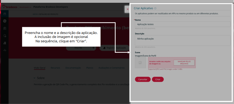 Criar Aplicativo
