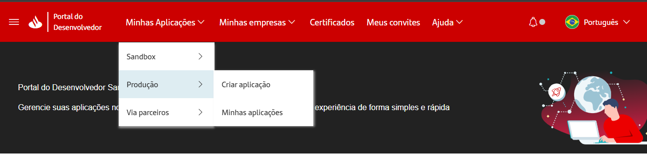 Criar aplicação